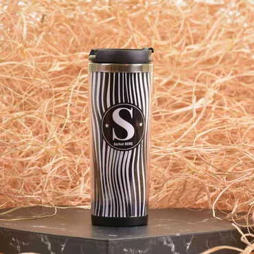 Toptan Erkeğe Özel İnce Çelik Ofset Thermo Mug 350 ml - 5