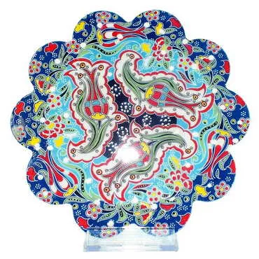Turkish Ceramic Relief Trivet 182 mm - 7