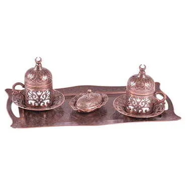 Toptan 2'li̇ Zamak Kahve Seti̇  - 5