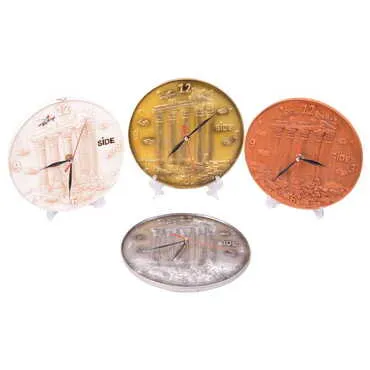 Side Themed Polyester Desktop Clock - 2