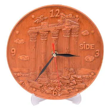 Side Themed Polyester Desktop Clock - 4