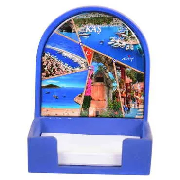 Kas Themed Polyester Blue Note Holder - 3