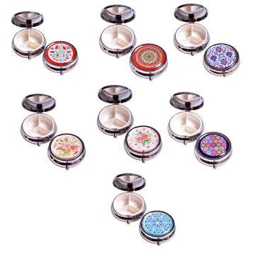 Customised Epoxy Round Pill Box 50x15 mm - 2