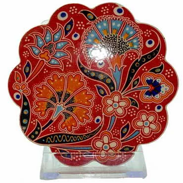 Toptan Özel Kabartma Çini Bardakaltı - 4