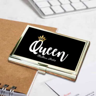 Woman Themed Customised Metal Card Holder 94x60x8 mm - 2