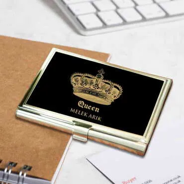 Woman Themed Customised Metal Card Holder 94x60x8 mm - 3