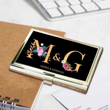 Sweetheart Themed Customised Metal Card Holder 94x60x8 mm - 4