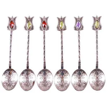Ottoman Style Metal Turkish Tea Spoon - 5