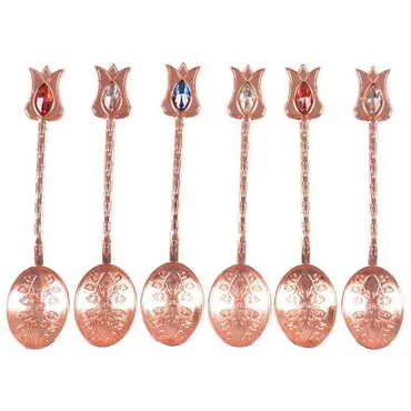 Ottoman Style Metal Turkish Tea Spoon - 6