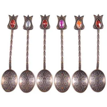 Ottoman Style Metal Turkish Tea Spoon - 7