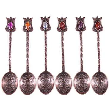 Ottoman Style Metal Turkish Tea Spoon - 8