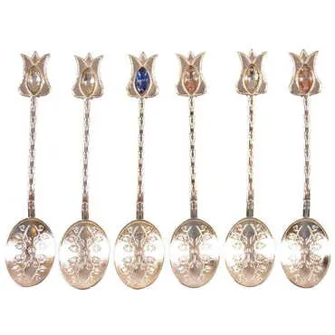 Ottoman Style Metal Turkish Tea Spoon - 9