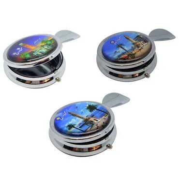 Toptan İzmir Temalı Myros Metal Cep Küllük 50x15 mm - 3