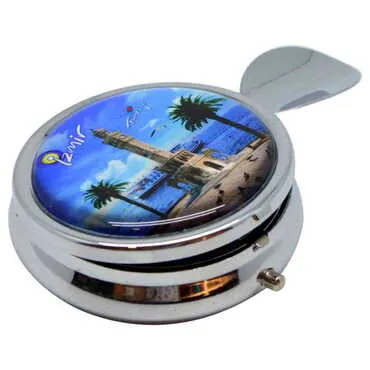 Toptan İzmir Temalı Myros Metal Cep Küllük 50x15 mm - 5