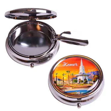 Toptan Kemer Temalı Myros Metal Cep Küllük 50x15 mm - 7