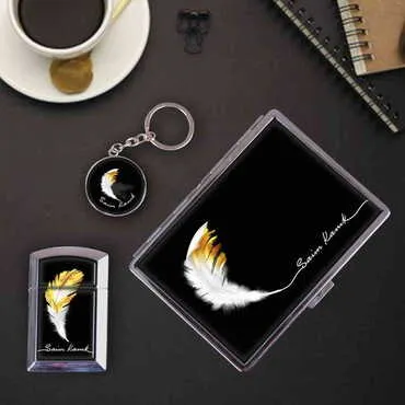 Man Themed Metal Cigarette Case - 2
