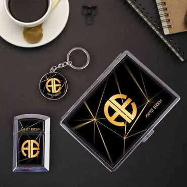 Man Themed Metal Cigarette Case - 6