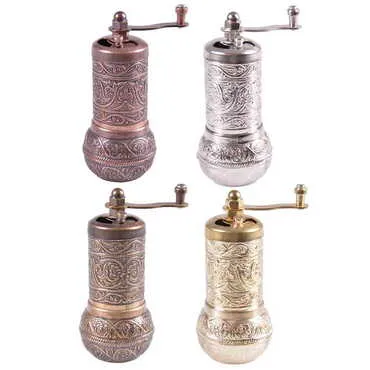 Turkish Zamac Metal Black Pepper Grinder - 2