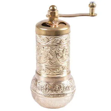 Turkish Zamac Metal Black Pepper Grinder - 3