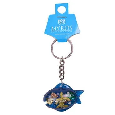 Antalya Themed Customised Transparent Polyester Keyring - 3