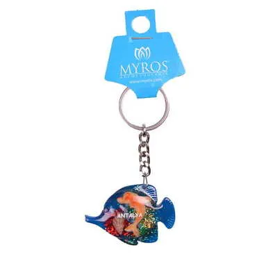 Antalya Themed Customised Transparent Polyester Keyring - 9