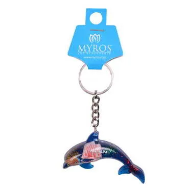 Antalya Themed Customised Transparent Polyester Keyring - 11