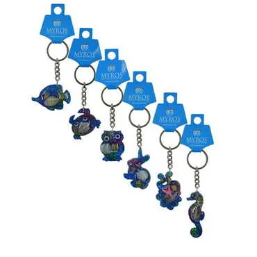 Izmir Themed Customised Transparent Polyester Keyring - 2