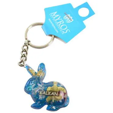 Toptan Kalkan Temalı Şeffaf Polyester Anahtarlık - 3