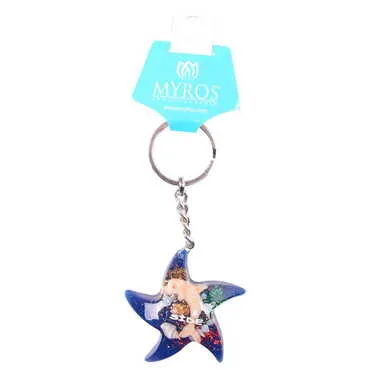 Sea Creatures Themed Customised Transparent Polyester Keyring - 2