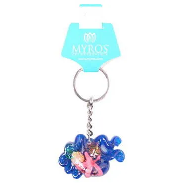 Sea Creatures Themed Customised Transparent Polyester Keyring - 5