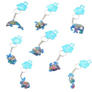 Fethiye Themed Customised Transparent Polyester Keyring - 2