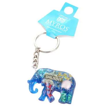 Fethiye Themed Customised Transparent Polyester Keyring - 6
