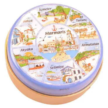 Toptan Marmaris Bölgesi Temalı Metal Kutulu Sabun - 5