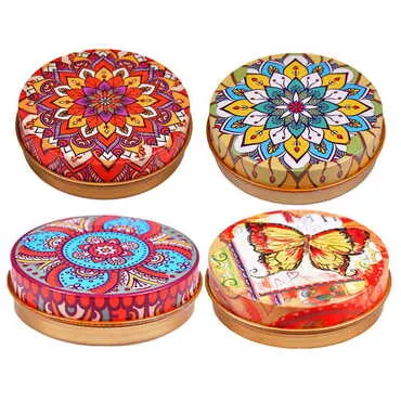Toptan Mandala Temalı Küçük Metal Kutulu Sabun - 3