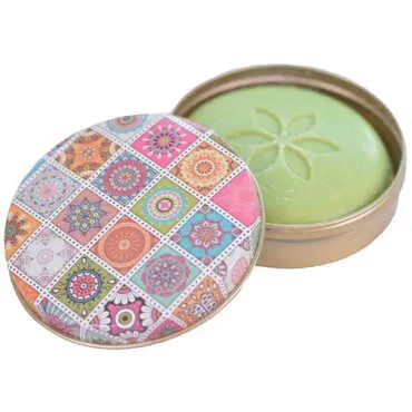 Toptan Mandala Temalı Küçük Metal Kutulu Sabun - 7