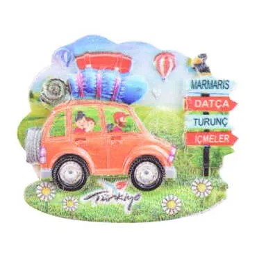 Toptan Marmaris Temalı Polyester Uv Baskılı Magnet - 4