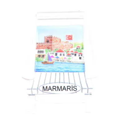 Toptan Marmaris Temalı Polyester Uv Baskılı Magnet - 5