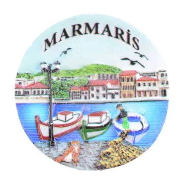Toptan Marmaris Temalı Polyester Uv Baskılı Magnet - 8