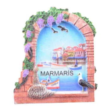 Toptan Marmaris Temalı Polyester Uv Baskılı Magnet - 21