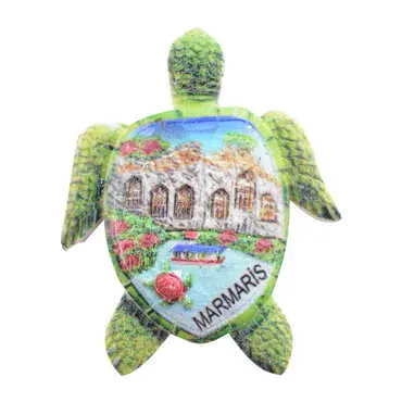 Toptan Marmaris Temalı Polyester Uv Baskılı Magnet - 24