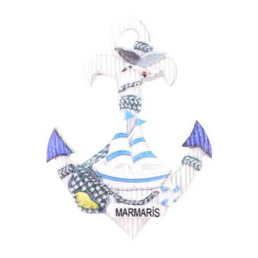 Toptan Marmaris Temalı Polyester Uv Baskılı Magnet - 41