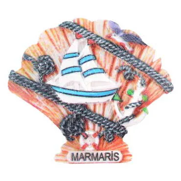 Toptan Marmaris Temalı Polyester Uv Baskılı Magnet - 45
