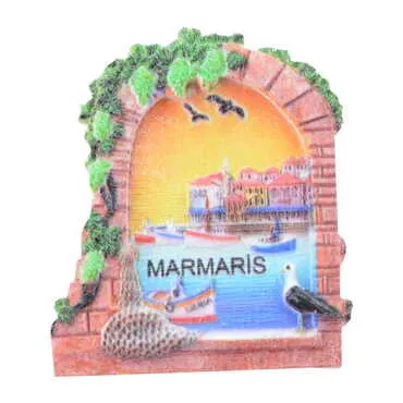 Toptan Marmaris Temalı Polyester Uv Baskılı Magnet - 46