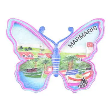 Toptan Marmaris Temalı Polyester Uv Baskılı Magnet - 48