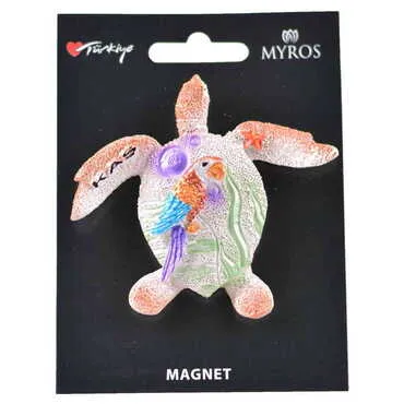 Kas Themed Polyester Backing Carded Stoned And Nacrous Fridge Magnet - 9