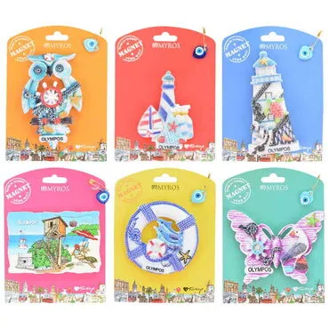 Toptan Olympos Temalı Kartonetli UV Polyester Magnet - 2