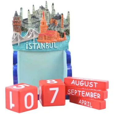 Wholesale Polyester Blue İstanbul Calendar - Standart - 2
