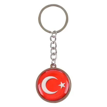 Wholesale Adrasan Themed Myros Metal Round Keychain 40x95 mm - Standart - 2
