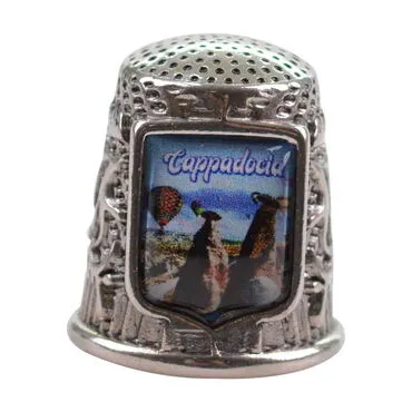 Toptan Kapadokya Temalı Myros Metal Kare Yüksük 20x25 mm - 2