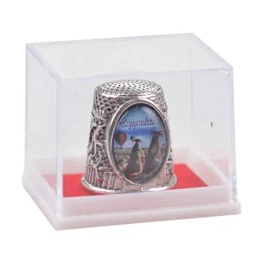 Wholesale Cappadocia Themed Myros Metal Oval Thimble 20x25 mm - 2